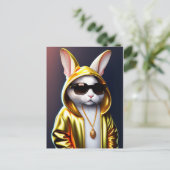 Carte Postale Lapin cool (Debout devant)