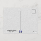 Carte Postale Lapin dans la lune Aquarelle Whimsical Art (Dos)