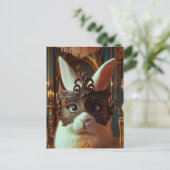 Carte Postale Lapin dans un masque (Debout devant)