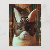 Carte Postale Lapin dans un masque (Devant)
