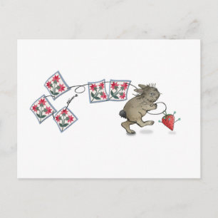 Carte Postale Lapin de courbure