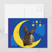 Carte Postale Lapin de Lune (Devant / Derrière)