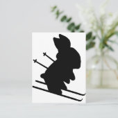 Carte Postale lapin de neige (Debout devant)