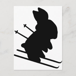 Carte Postale lapin de neige