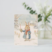 Carte Postale Lapin de Noël Peter (Debout devant)