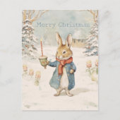 Carte Postale Lapin de Noël Peter (Devant)