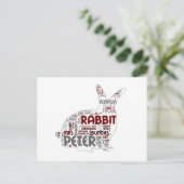 Carte postale Lapin de Pâques (Debout devant)