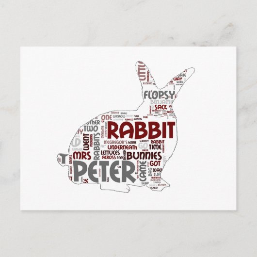 Carte postale Lapin de Pâques (Devant)