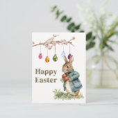 Carte Postale Lapin de Pâques (Debout devant)