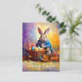 Carte Postale Lapin de Pâques (Debout devant)