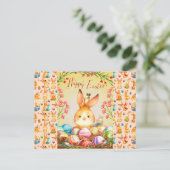 Carte Postale Lapin de Pâques (Debout devant)