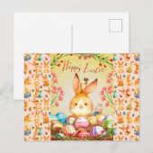 Carte Postale Lapin de Pâques (Devant / Derrière)