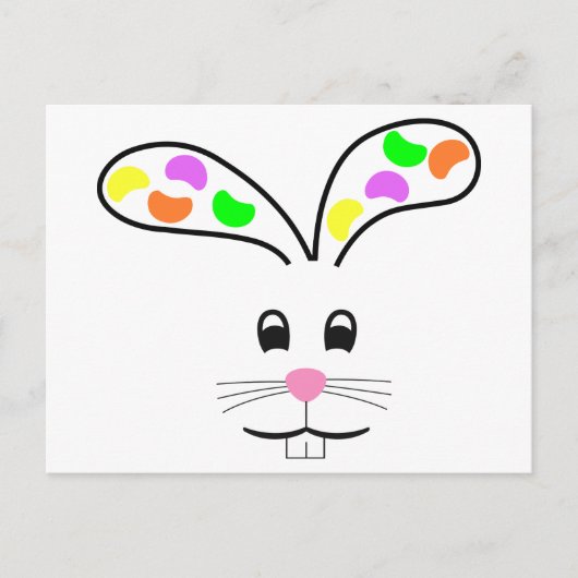 Carte Postale Lapin de Pâques (Devant)