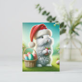 Carte Postale Lapin de Pâques (Debout devant)