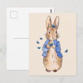 Carte Postale Lapin de Pâques (Devant / Derrière)