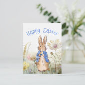 Carte Postale lapin de Pâques (Debout devant)