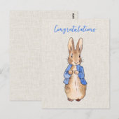 Carte Postale Lapin de Pâques classique Félicitations (Devant / Derrière)