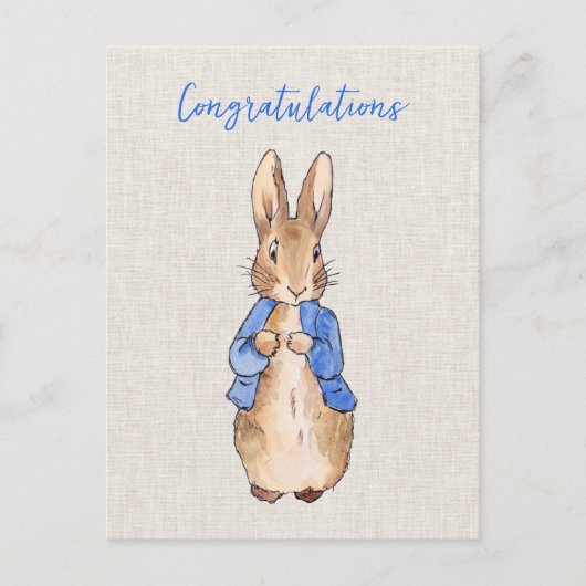 Carte Postale Lapin de Pâques classique Félicitations (Devant)