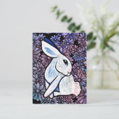 Carte Postale Lapin de Pâques de printemps Ostara (Debout devant)