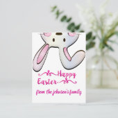 Carte Postale Lapin de Pâques drôle (Debout devant)