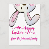Carte Postale Lapin de Pâques drôle (Devant)