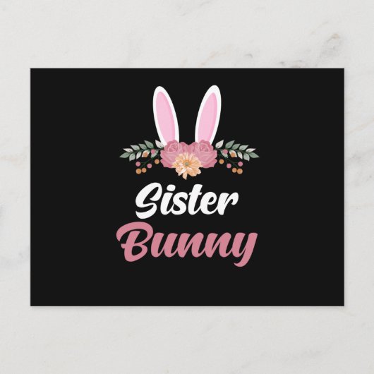 Carte Postale Lapin de Pâques Soeur Bunny de Pâques (Devant)