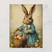 Carte Postale Lapin de Pâques vintage  (Devant)