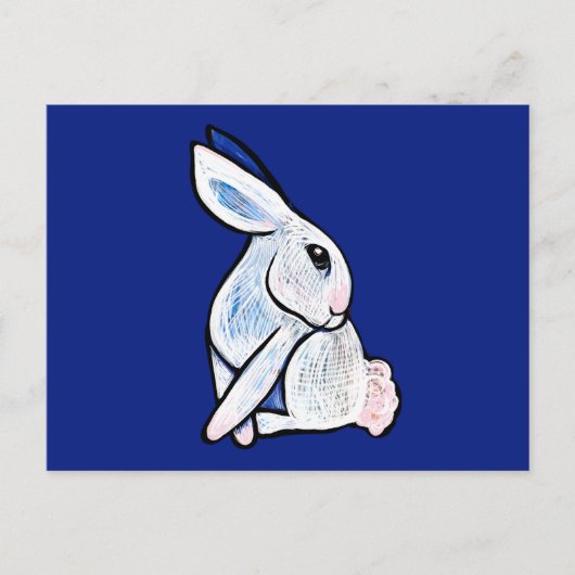 Carte Postale Lapin de printemps Lapin de Pâques Ostara (Devant)
