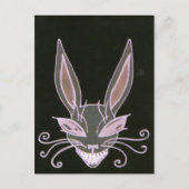 Carte Postale lapin éffrayant (Devant)