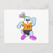 Carte Postale Lapin en course (Devant)