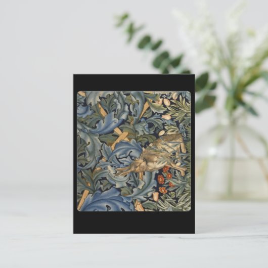 Carte Postale Lapin en Forêt par William Morris, (Debout devant)