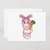 Carte Postale Lapin en jouet (Devant / Derrière)