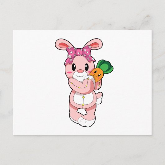 Carte Postale Lapin en jouet (Devant)