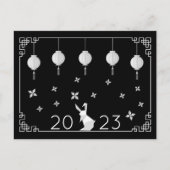 Carte Postale Lapin en origami pour le Nouvel An chinois (Devant)