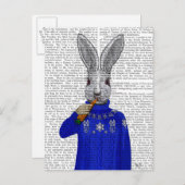 Carte Postale Lapin En Sweat 2 (Devant / Derrière)