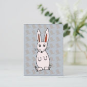 Carte Postale Lapin et casquette (Debout devant)
