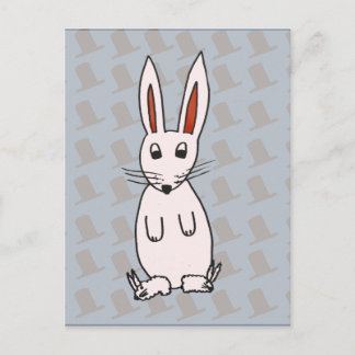 Carte Postale Lapin et casquette