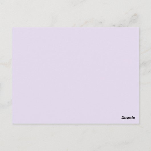 Carte postale lapin et fée (Dos)