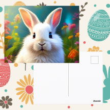 Lapin fantaisiste de printemps | Courrier de Pâque