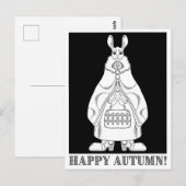 Carte Postale Lapin heureux (Devant / Derrière)