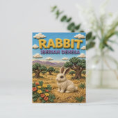 Carte Postale Lapin Iberian Dehesa Moderne KlayKoo (Debout devant)