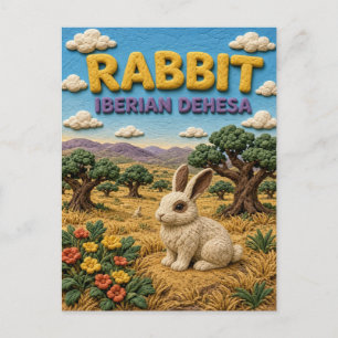 Carte Postale Lapin Iberian Dehesa Moderne KlayKoo