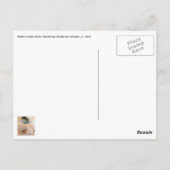 Carte Postale Lapin Jouer dans la neige par Hokushu (Dos)