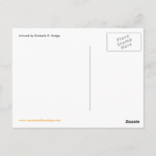 Carte postale Lapin Lapin (Dos)