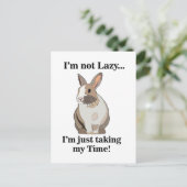 Carte Postale Lapin lapin mignonne drôle (Debout devant)