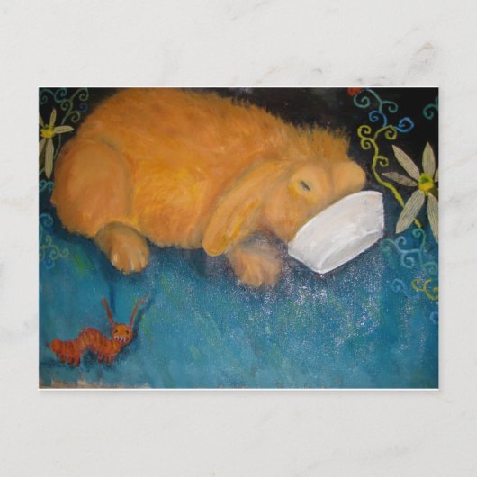 Carte Postale lapin magique (Devant)