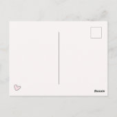 Carte Postale Lapin mignon avec chapeau haut-de-forme - Annivers (Dos)