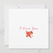 Carte postale lapin mignonne de la Saint-Valentin (Dos)