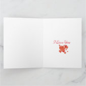 Carte postale lapin mignonne de la Saint-Valentin (Intérieur)