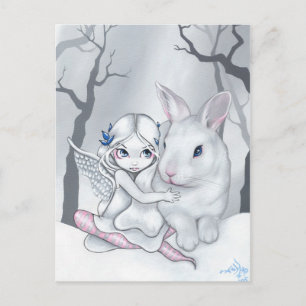 Carte postale "Lapin Neige"
